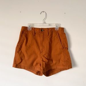 Madewell Camp Shorts in Burnt Sienna